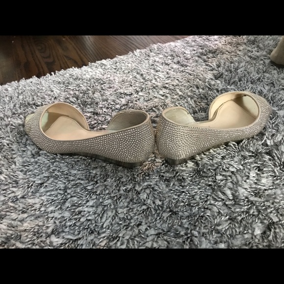 Silver studded wedges - Picture 3 of 3